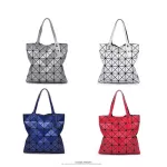 New Oulder Bags 6*6 Grid Japan Style Sequined Gge Fe Bag Adjustable Oulder Strap Women's Handbags Foldable Totes