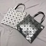New Oulder Bags 6*6 Grid Japan Style Sequined Gge Fe Bag Adjustable Oulder Strap Women's Handbags Foldable Totes