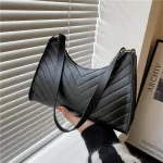 กระเป๋าบาแกตต์ สะพายไหล่ สีพื้น ดีไซน์เรียบหรู หนัง PU ใบเล็ก น้ำหนักเบา กระเป๋าถือGBiWANT