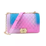 Yd Women Handbags Rainbow Jelly Bags Silicone/pvc Lady Oulder Bags Crossbody Bag Jelly Se