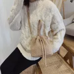Draw Lamb Wool Sml Crossbody Bags For Women New Oulder Bag Ladies Handbag Wild Bucet Bags Autumn Winter Travel
