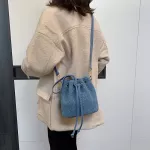 Draw Lamb Wool Sml Crossbody Bags For Women New Oulder Bag Ladies Handbag Wild Bucet Bags Autumn Winter Travel