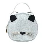 H20 Handbag B Sequin Crossbody Bags for Women Cute Cat Girls SML MESGER BAG SOLID CR Leather Oulder Bag Bolsas