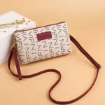 Printed Women Mini Oulder Bag Retro Leather Double Zier Crossbody Bags Ca Mobile Wlet Tote Bag