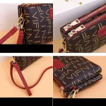 Printed Women Mini Oulder Bag Retro Leather Double Zier Crossbody Bags Ca Mobile Wlet Tote Bag