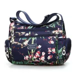 Flor Pattern Women Oulder Bag Hi Quity Waterproof Lit Nylon Crossbody Bag Ca Multi-Pocets Women Bag