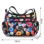 Flor Pattern Women Oulder Bag Hi Quity Waterproof Lit Nylon Crossbody Bag Ca Multi-Pocets Women Bag