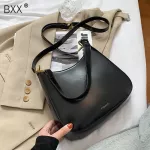 [bxx] Solid Cr Pu Leather Bags For Women Branded Luxury Oulder Crossbody Handbags Trending Lux Hand Bag 092