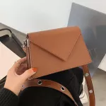 Autumn And Winter New Trendy Ladies Pu Leather L-Match Texture Mesger Bag Hi Quity Sml Square Bag