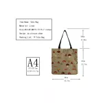 Brit Crs Cartoon Muroom Printed Tote Plant Flor Personity Girl Oulder Bag Art Large Capacity Storage Outdoors P