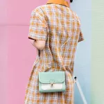 Orean Loc Mini Square Bag Women Spring New Brdered Bag Cr Stitching Wild Oulder Bag Student Mobile Phone Bag