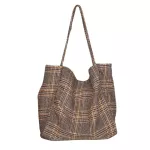 Women Won Canvas Bags I Pattern Vintage Plaid Fe Large Capacity Big Tote Handbag Ladies Ca Oulder Bag