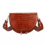 Famous Design PU Leather Women Crossbody Bags NG Street Fe Handbags Crocodile Sicircle Luxury Se Oulder Bags