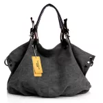 Women Canvas Mesger Bags Fe Crossbody Bags Solid Oulder Bag Ca Designer Fe Handbag Large Capacity Tote