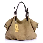 Women Canvas Mesger Bags Fe Crossbody Bags Solid Oulder Bag Ca Designer Fe Handbag Large Capacity Tote