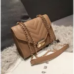 European Fe Square Bag New Hi Quity Pu Leather Women's Designer Handbag Loc Chain Oulder Mesger Bags
