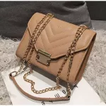 European Fe Square Bag New Hi Quity Pu Leather Women's Designer Handbag Loc Chain Oulder Mesger Bags