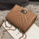 European Fe Square Bag New Hi Quity Pu Leather Women's Designer Handbag Loc Chain Oulder Mesger Bags