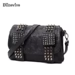 No New Rivet Women Bag Pu Leather Oulder Bags Sull Bag Pun Crossbody Bags For Women Chain Mesger Bag Whdv0934