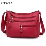 New Ca Women Bag Soft Leather Oulder Bags Multi-Pocet Pu Handbag Fe Crossbody Mesger Bags Bolsa