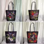 Miyahouse Canvas Oulder Bag For Fe Tote Handbag Mmer Beach Bag Fe Bird Print Ca Tote Lady Ng Bag