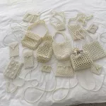 Mini Pearl Bag Handmade Vintage Eva Beaded Banquet Party Oulder Bag Fe Wedding Bags Luxury Women's Cn Se