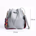 New Women Bag With Strap Bucet Bag Women Pu Leather Oulder Bags Brand Designer Ladies Crossbody Mesger Bags