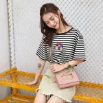 Women Oulder Bag New Pu Leather Handbags Women Bags Girls Cartoon Cat S Flap Crossbody Bag For Girls Handbags