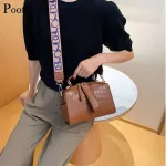 Pooflower Stone Pattern Sml Pu Leathet For Women Vintage Wide Strap Boston Oulder Bags Luxury Hand Crossbody Bag Bolsa Zh215