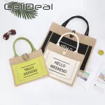 Mmer Natur En Luxury Tote Large Capacity "hello Weeend"fe Ca Oulder Bag Daily Handbag Beach Ng Bag