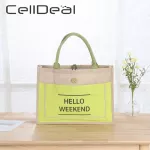 Mmer Natur En Luxury Tote Large Capacity "hello Weeend"fe Ca Oulder Bag Daily Handbag Beach Ng Bag