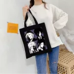 Japanese Anime Bungo Stray Dog Osamu Dazai Canvas Bag Goth Oer Large Capacity Women Bag Vintage Oulder Bag Classic Handbag