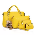 Attra-Yo 4PCS/Set Women Bag Ladies Hand Bags Luxury Handbags Women Bags Designer Bags for Women Handbag PU POSITE BAG