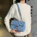 Chain Oulder Bag Women Denim Quilted Bag Fexury Handbags Women Bags Designer SAC A Main Fme