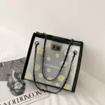 Women's Dy Oulder Bags for Women New L-Match Transparent Jelly Chain Bag Women Handbags Se Clutches Women