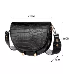 Geoc Women Bag Hf Round Oulder Bag Crossbody Bag Crocodile Pattern Fe Handbags Pu Mesger Bag
