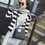 Women Handle Satchel Pu Leather Handbags Zier Tote Phone Storage Se Oulder Bag With Hairbl Crossbody Bags Tassel