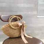 Bohian Paper Rope Straw Bags For Women Big Circle Beach Handbags Mmer Vintage Rattan Bag Handmade Intted Travel Bags