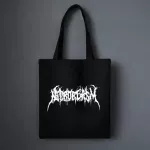 Litning Letter Print Women's Oulder Bag Y2 Haruu Vintage Women's Bag Large Oer Canvas Bag Awaii Bag