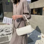 PU Leather Women Handbags Solid Cr Oulder Bags Elnt Ladies NG Totes Bag