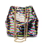 1PC New and Classic Women's Meermaid Sequin Glitter Bag Leather Se Oulder Crossbody Handbag