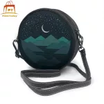 Star And Moon Oulder Bag Star And Moon Leather Bag Hi Quity Multifunction Women Bags Pattern Round Se