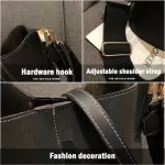 Women's Bucet Oulder Bag For Women Tote Bags Large Capacity Vintage Matte F Leather Travel Handbags B For Ladies