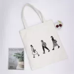 Cartoon Printing Sml Strawberry Zier Large Capacity Ca Tote Bag Solid Cr Canvas Bag Soft Oulder Bag For Women