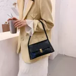 Women Pard Oulder Underarm Bag Retro Pu Portable Fe Flap Handbags Totes Youth Ladies Versa Bag