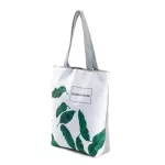 Miyahouse Mmer N Leaf Printed Women Handbag Foldable Reusable Beach Bag Large Capacity Canvas Travel Bag For Fe