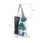 Miyahouse Mmer N Leaf Printed Women Handbag Foldable Reusable Beach Bag Large Capacity Canvas Travel Bag For Fe