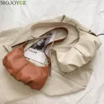 Retro Solid Cr Crossbody Bag Women Pleated Cloud Pu Totes Travel Streetwear Large Capacity Oulder Mesger Pouch