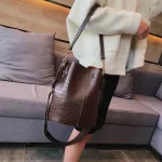 Dida Crocodile Crossbody Bag For Women Oulder Bag Brand Designer Women Bags Luxury Pu Leather Bag Bucet Bag Handbag
