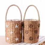 Round Straw Beach Bag Vintage Handmade Wen Oulder Bag Raffia Circle Rattan Bags Bohian Mmer Vtion Ca Bags